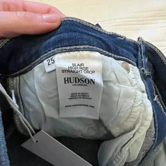 Hudson Blair High Rise Straight Crop Jeans sz 25 - Picture 3 of 6